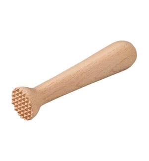 Pilon naturel dentelé 140 mm - Marron