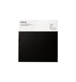 CRICUT - Stickerpapier Smart 30.5 x 30.5 cm, 10 Blatt, Schwarz