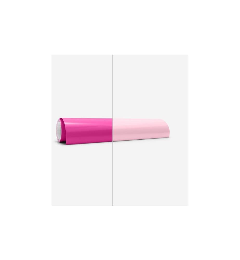 CRICUT - Film de vinyle Activé par la chaleur 30 x 60 cm, magenta/rose clair
