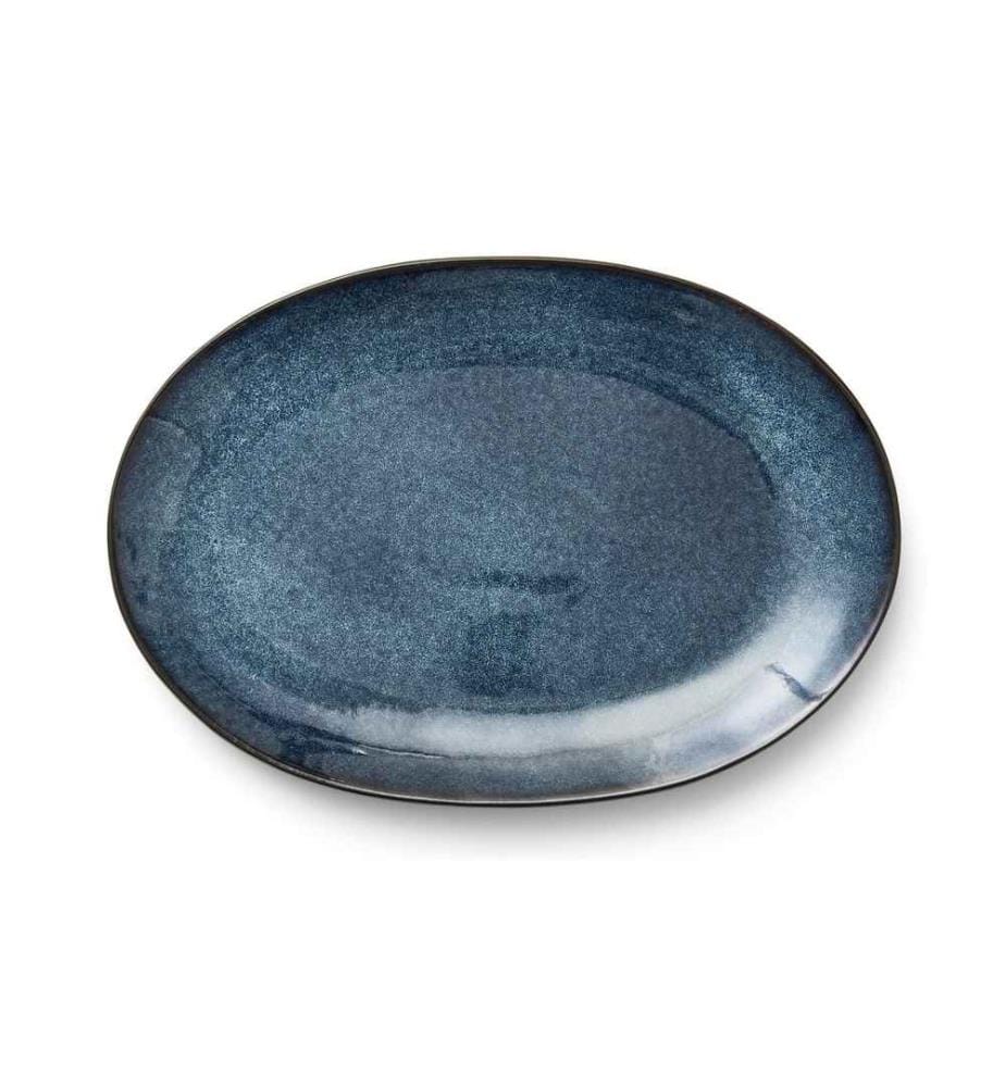 BITZ - Servierplatte 36 x 25 cm Schwarz/Dunkelblau