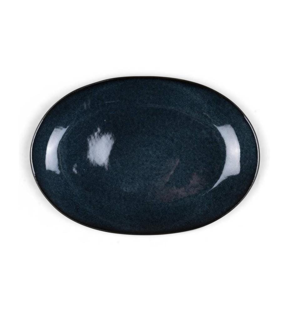 BITZ - Servierplatte 36 x 25 cm Schwarz/Dunkelblau