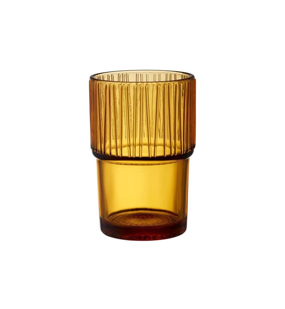 BITZ - Latte Macchiato Becher Kusintha 380 ml, 4 Stück, Bernstein