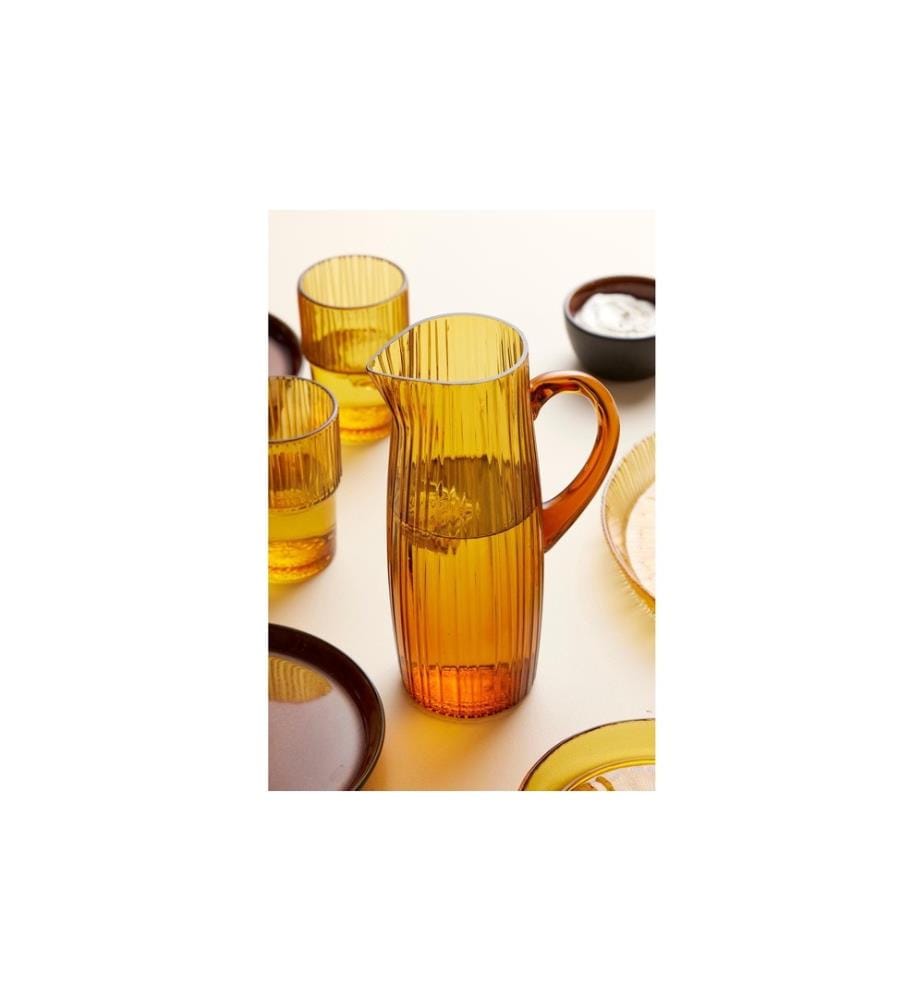 BITZ - Latte Macchiato Becher Kusintha 380 ml, 4 Stück, Bernstein