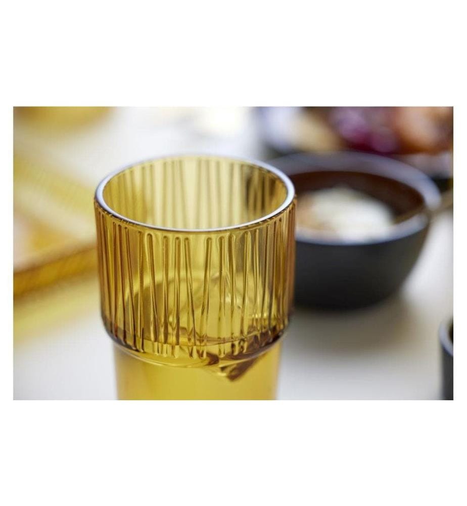 BITZ - Latte Macchiato Becher Kusintha 380 ml, 4 Stück, Bernstein