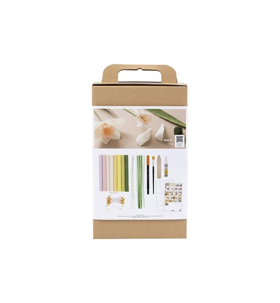 CREATIV COMPANY - Kits de bricolage Papier crêpe Bouquet de Pâques, de printemps