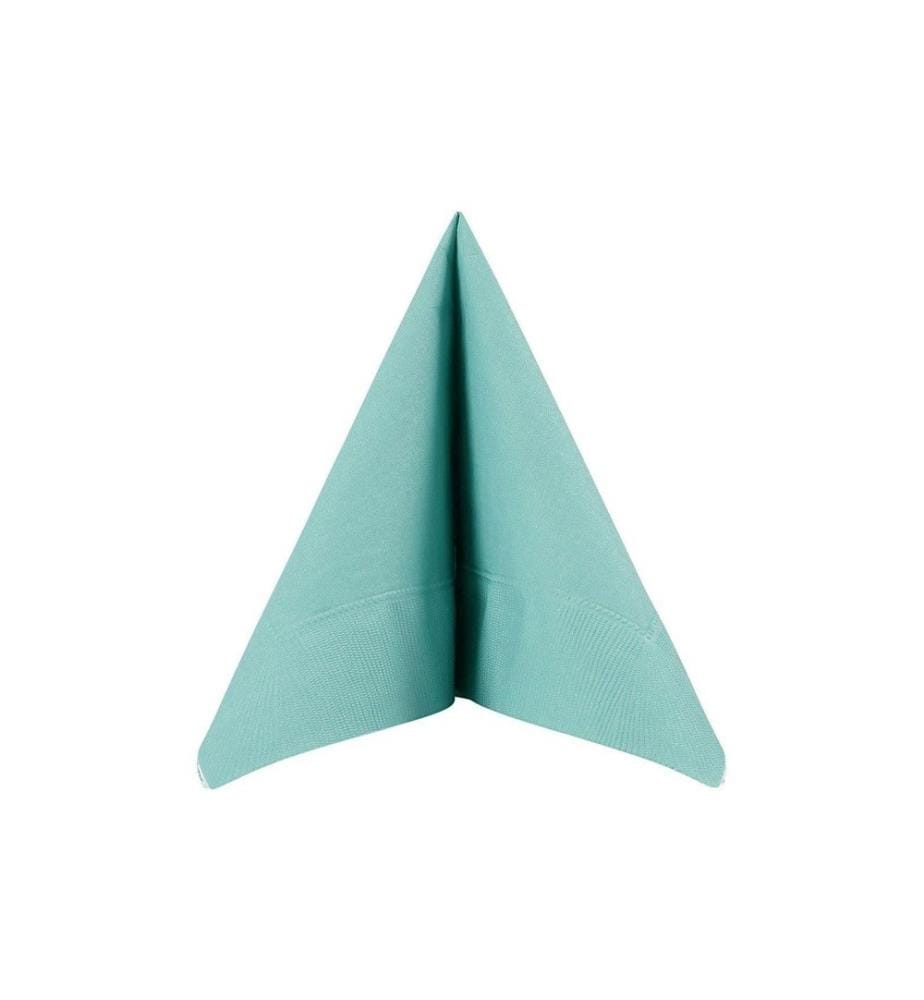 CREATIV COMPANY - Serviettes en papier Turquoise 33 cm x 33 cm, 20 Pièce/s, Turquoise