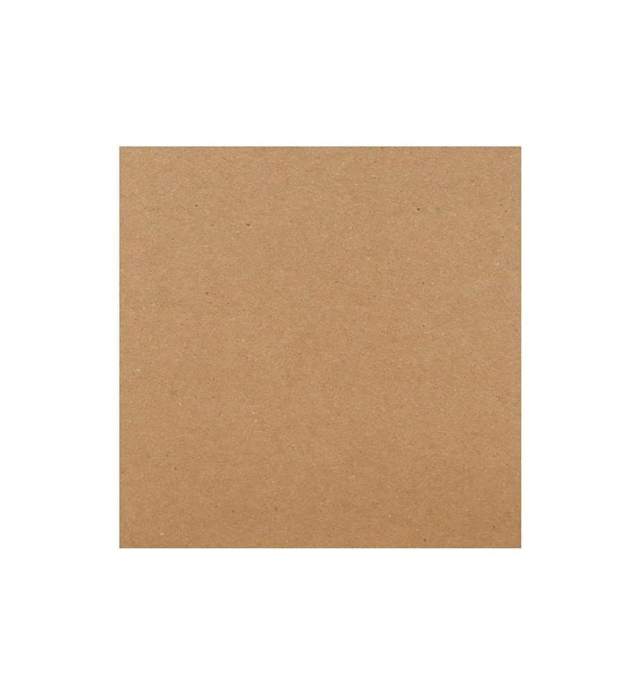 CREATIV COMPANY - Blankokarte 15 x 15 cm 50 Sets, Braun
