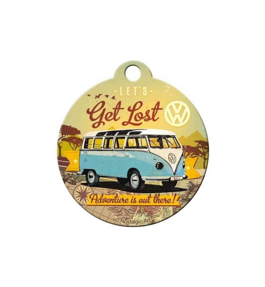 NOSTALGIC ART - Porte-clés VW Bus Ø 4 cm, 1 pièce, multicolore