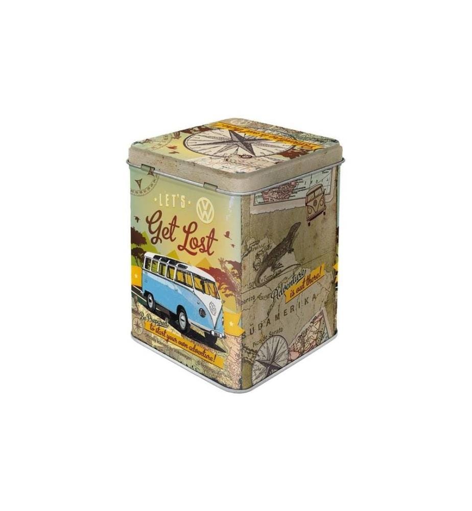NOSTALGIC ART - Boîte à sachets de thé VW Bus Multicolore