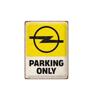 NOSTALGIC ART - Plaque Opel Parking only 30 x 40 cm, métal