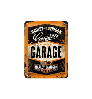 NOSTALGIC ART - Plaque Harley Davidson Garage 40 x 60 cm, métal