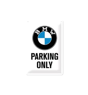 NOSTALGIC ART - Plaque BMW Parking Only 20 x 30 cm, métal