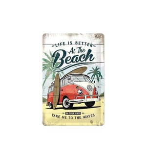 NOSTALGIC ART - Plaque VW Bulli 20 x 30 cm, métal