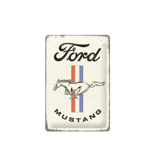 NOSTALGIC ART - Plaque Ford Mustang 20 x 30 cm, métal