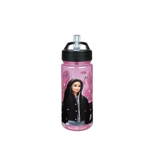 SCOOLI - Trinkflasche Barbie 500 ml, Rosa/Schwarz