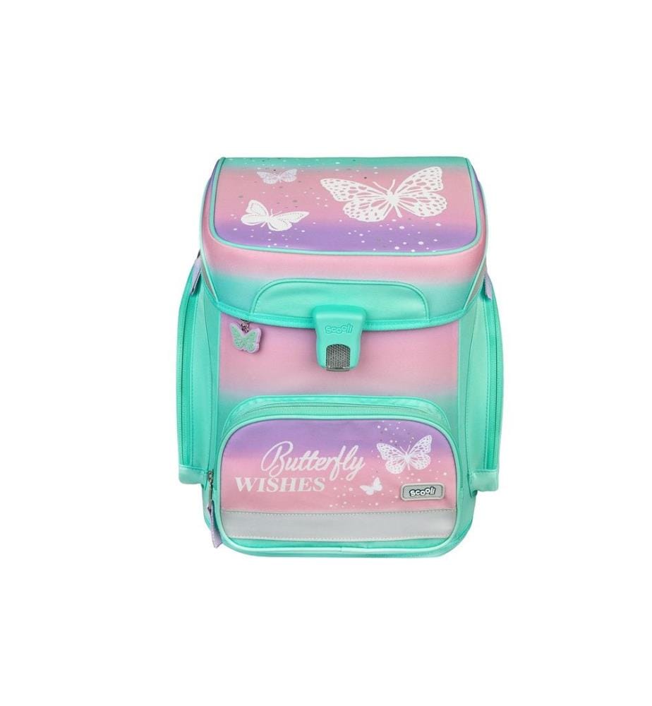 SCOOLI - Set de cartable Papillon 5 pièces