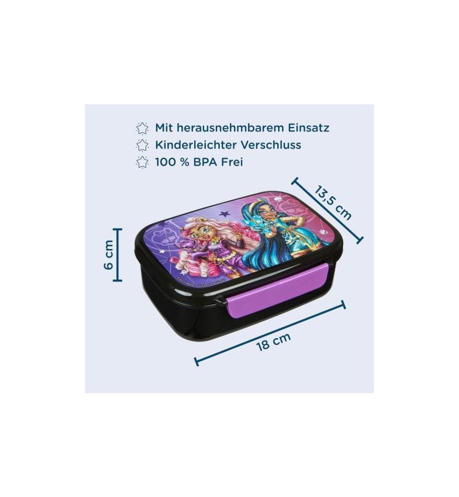 SCOOLI - Lunchbox Monster High Dunkelviolett/Schwarz