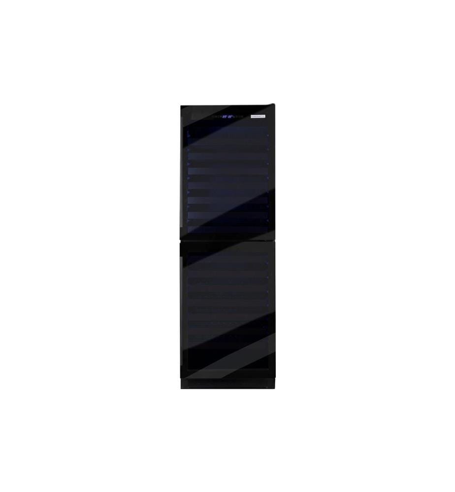 KIBERNETIK - Weinklimaschrank WK139DD, Schwarz, Rechts