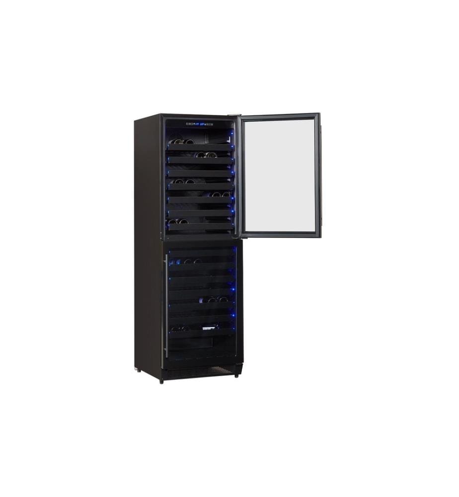 KIBERNETIK - Weinklimaschrank WK139DD, Schwarz, Rechts