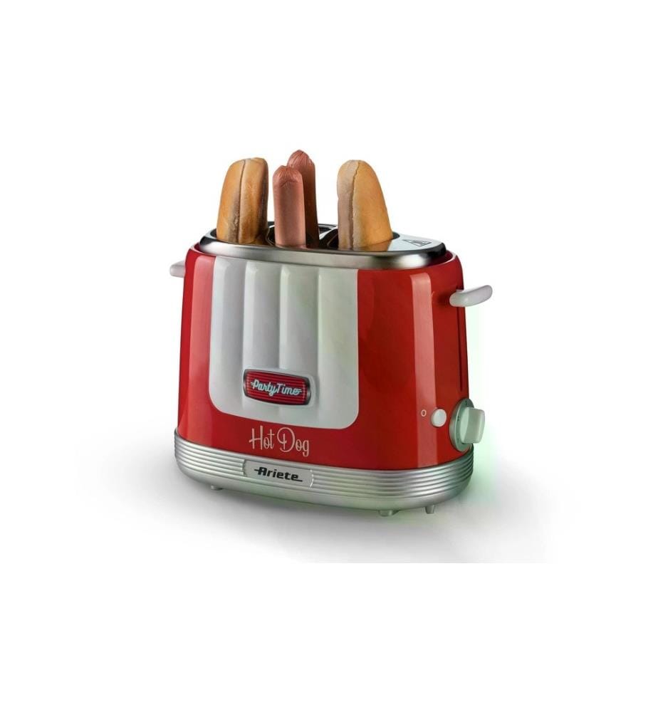 ARIETE - Machine à hot dogs Party Time ARI-206-RD rouge/blanc