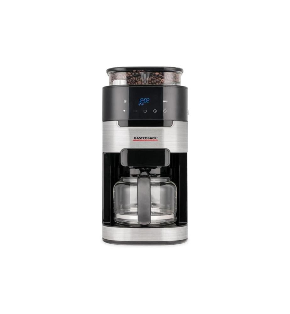 GASTROBACK - Filterkaffeemaschine Grind & Brew Pro Thermo Schwarz/Silber