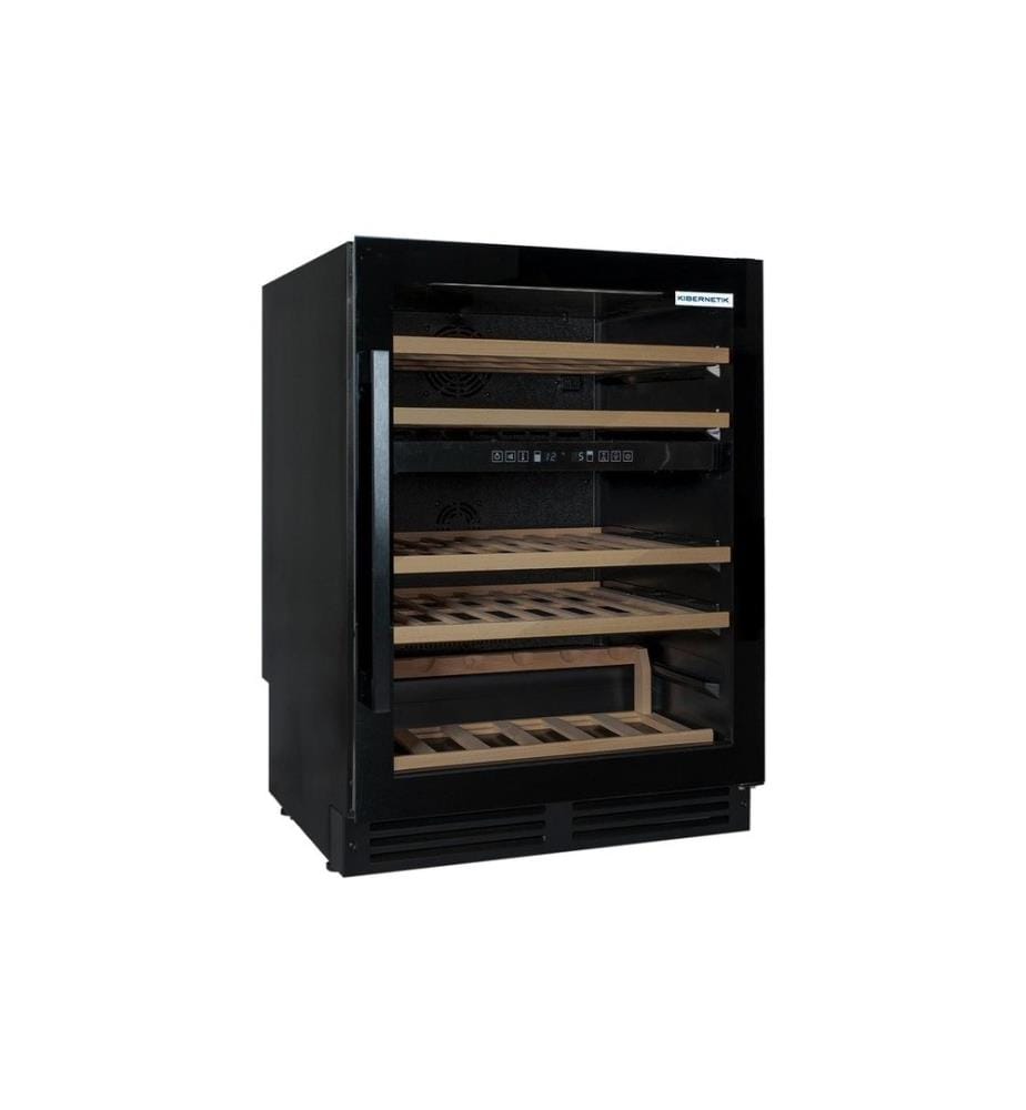 KIBERNETIK - Cave à vin encastrable WKE 46 Noir, Droite, Changeable