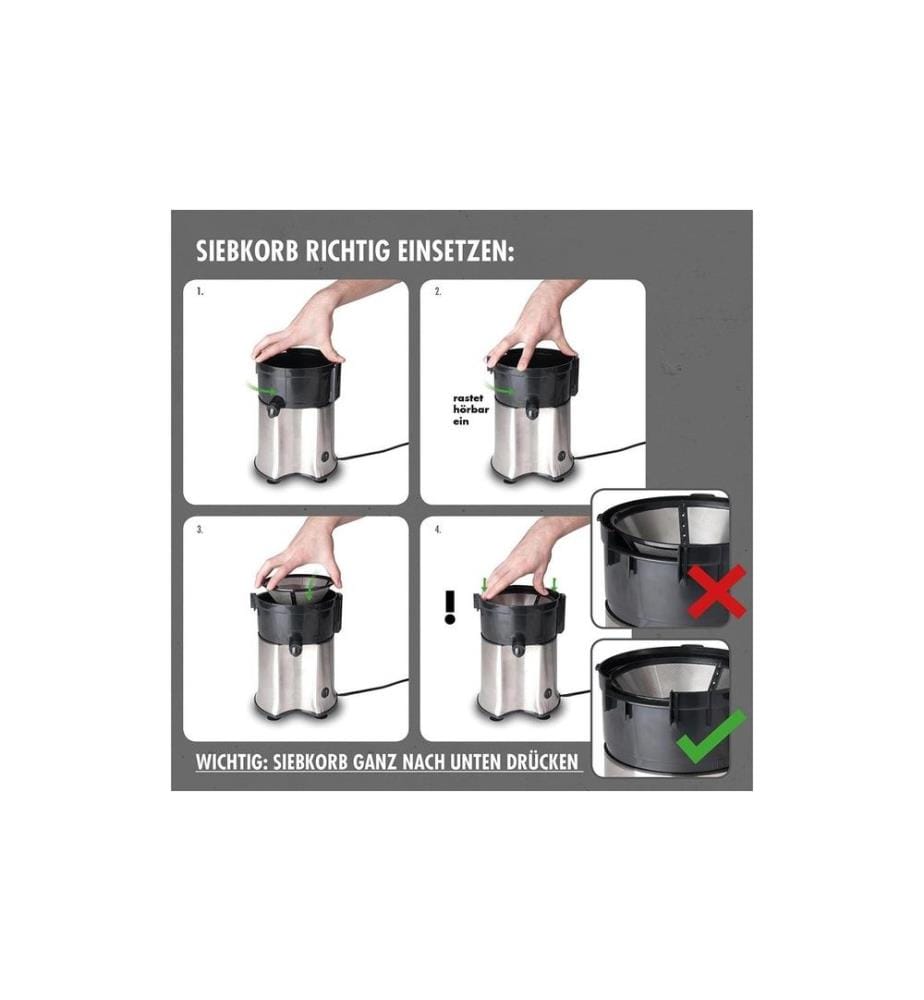 GASTROBACK - Centrifugeuse Vital Juicer Pro Noir/Argenté