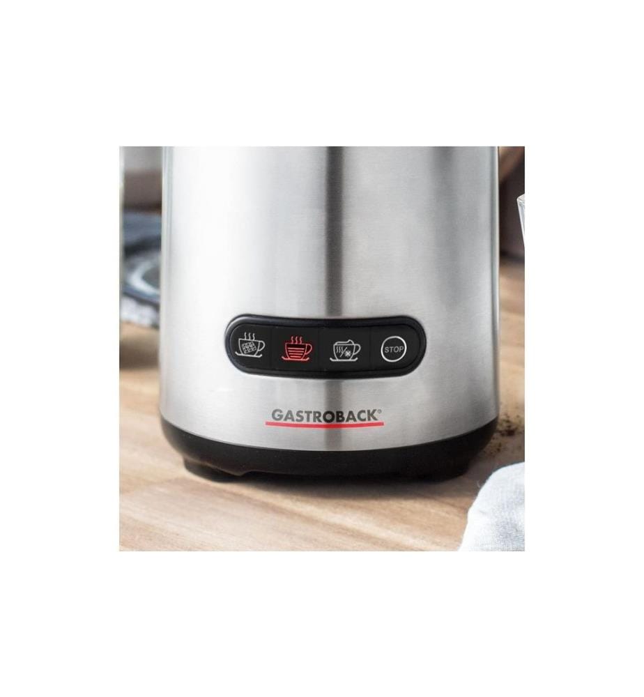 GASTROBACK - Milchschäumer Design Milk & Chocolate Advanced Silber