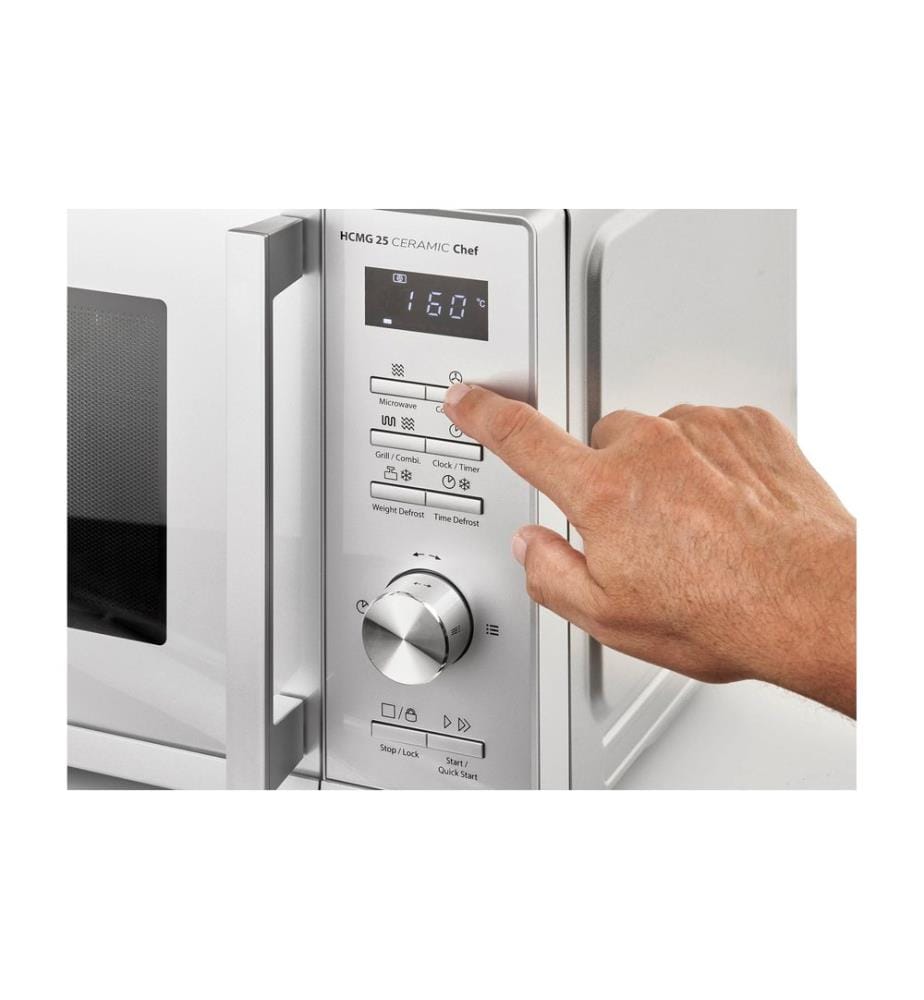 Caso - Four à micro-ondes grill HCMG 25 Ceramic Chef Argenté