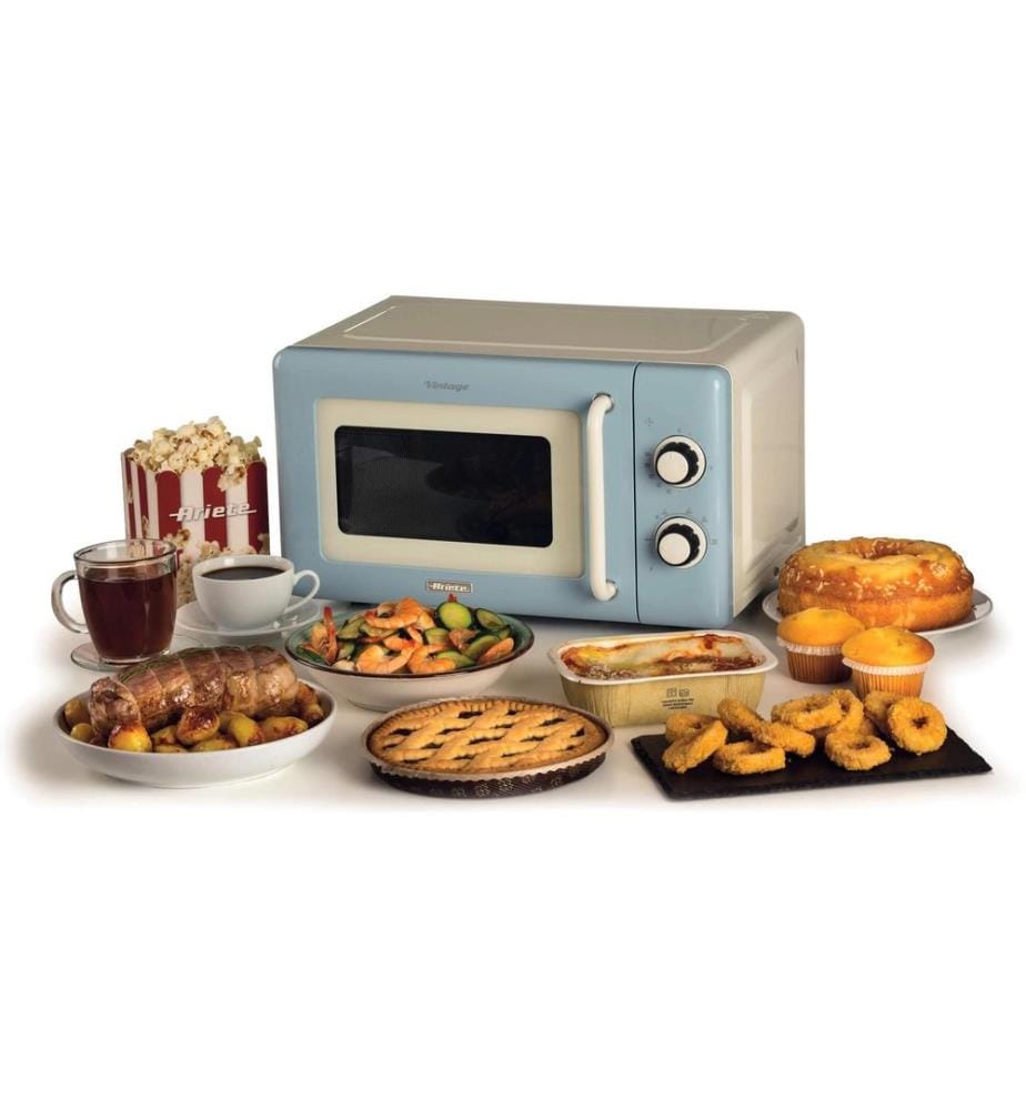 ARIETE - Four à micro-ondes Vintage Bleu