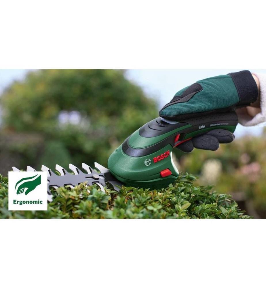 BOSCH - Cisailles à couper l'herbe sans fil Isio Kit, 1.5 Ah