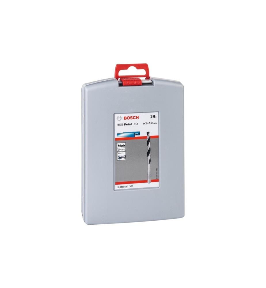 BOSCH - Jeu de forets hélicoïdaux HSS PointTeQ, 19 pièces