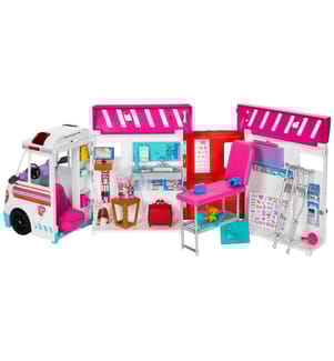 BARBIE - Ambulance 2 en 1 Set de jeu avec sons et lumières