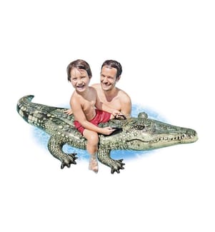 Inflatable alligator - Dark green