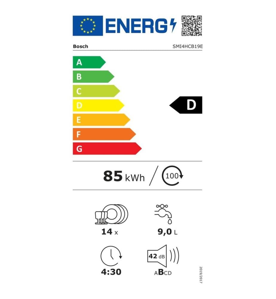 Lave-vaisselle BOSCH - Modèle : SMI4HCB19E