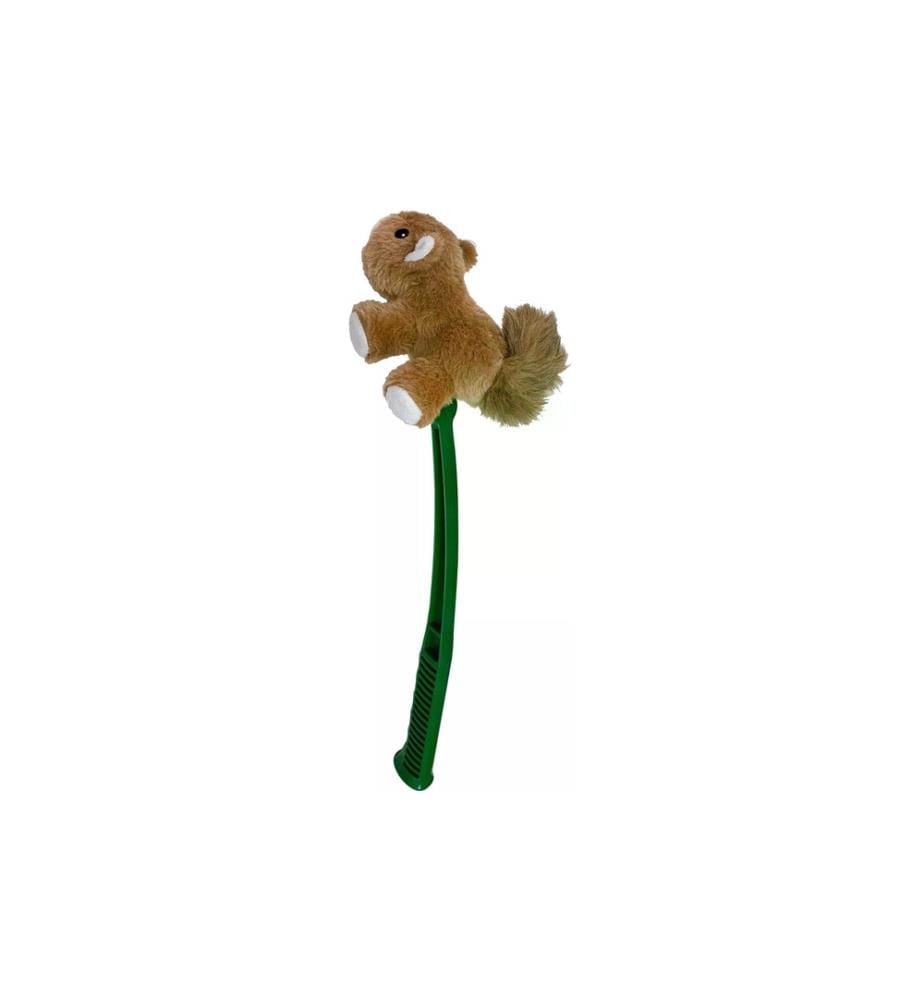 HUNTER - Jouet pour chien Flingerz Furry écureuil, Marron/vert