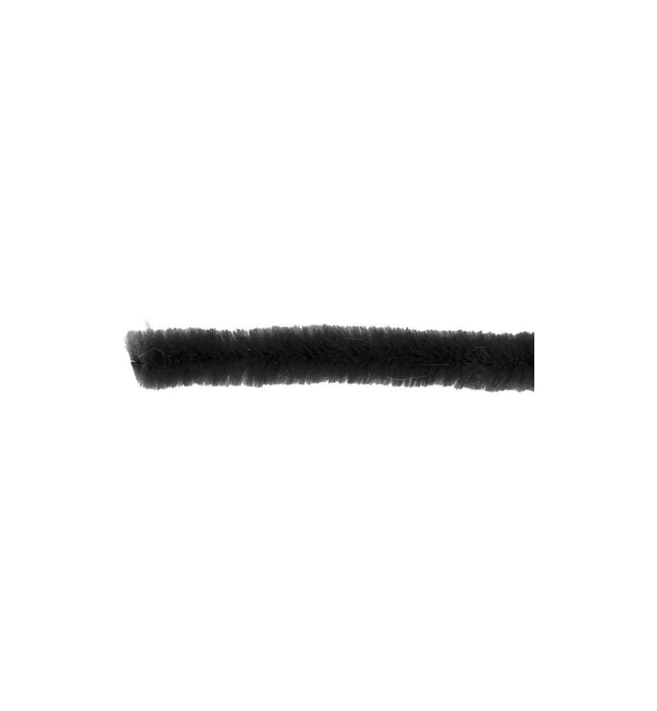 CREATIV COMPANY - Chenilledraht 6 mm 50 Stück, Schwarz