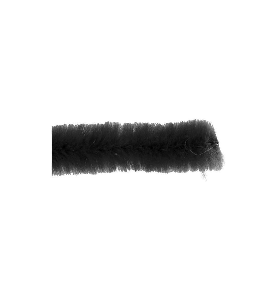 CREATIV COMPANY - Chenilledraht 6 mm 50 Stück, Schwarz