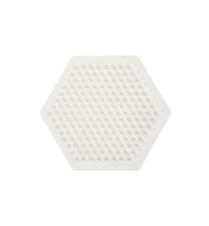 CREATIV COMPANY - Bügelperlen Platten Nabbi Sechseck Weiss