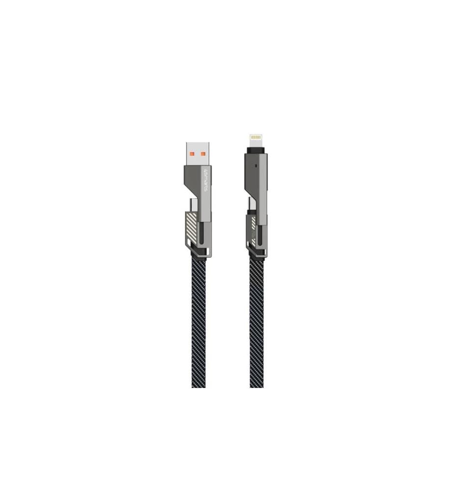 4SMARTS - ComboCord Flat 240 W USB A/USB C - Lightning/USB C 1.5 m