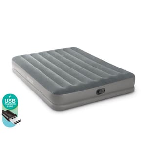 Matelas gonflable Prestige Mid Rise Flex Pump 2 personnes 2,03 x 1,52 x 0,30 m - Gris foncé