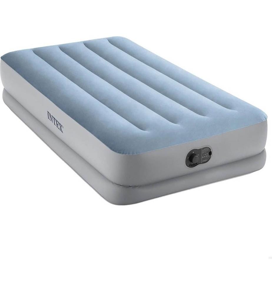 Lit gonflable Raised Comfort USB 1 personne 1,91 x 0,99 x 0,36 m - Bleu