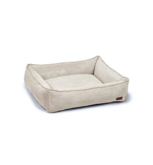 DESIGNED BY LOTTE - Lit Gris clair ribbé 80x70x22cm