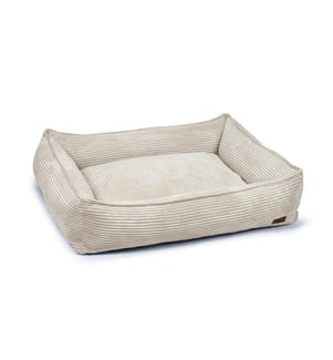 DESIGNED BY LOTTE - Lit Gris clair ribbé 95x80x23cm