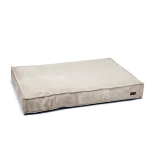 DESIGNED BY LOTTE - Lit Gris clair ribbé 120x80x15cm