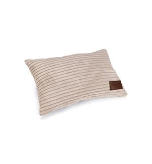 DESIGNED BY LOTTE - Coussin Gris clair ribbé 35x23x6cm