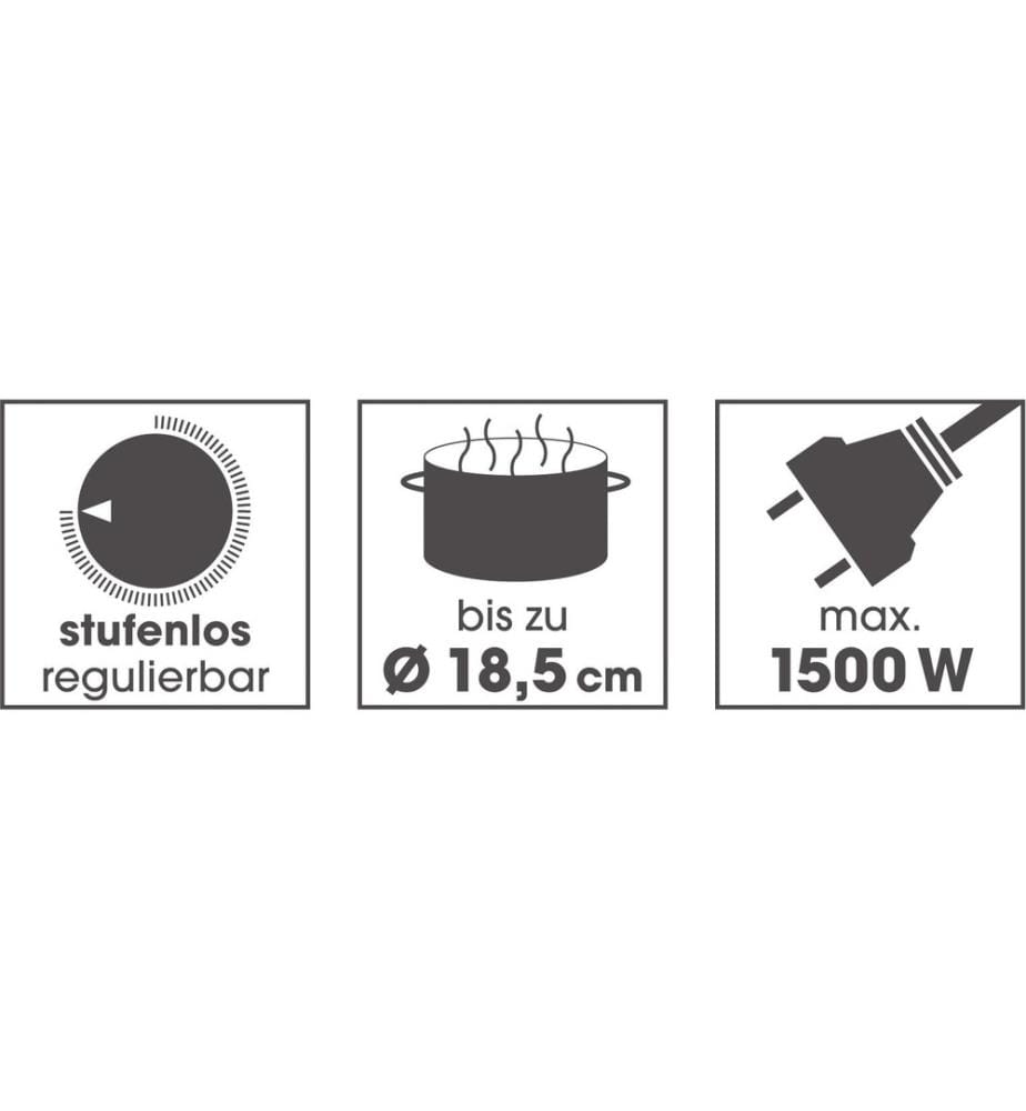 GOURMETMAXX - Plaque de cuisson 1500 W