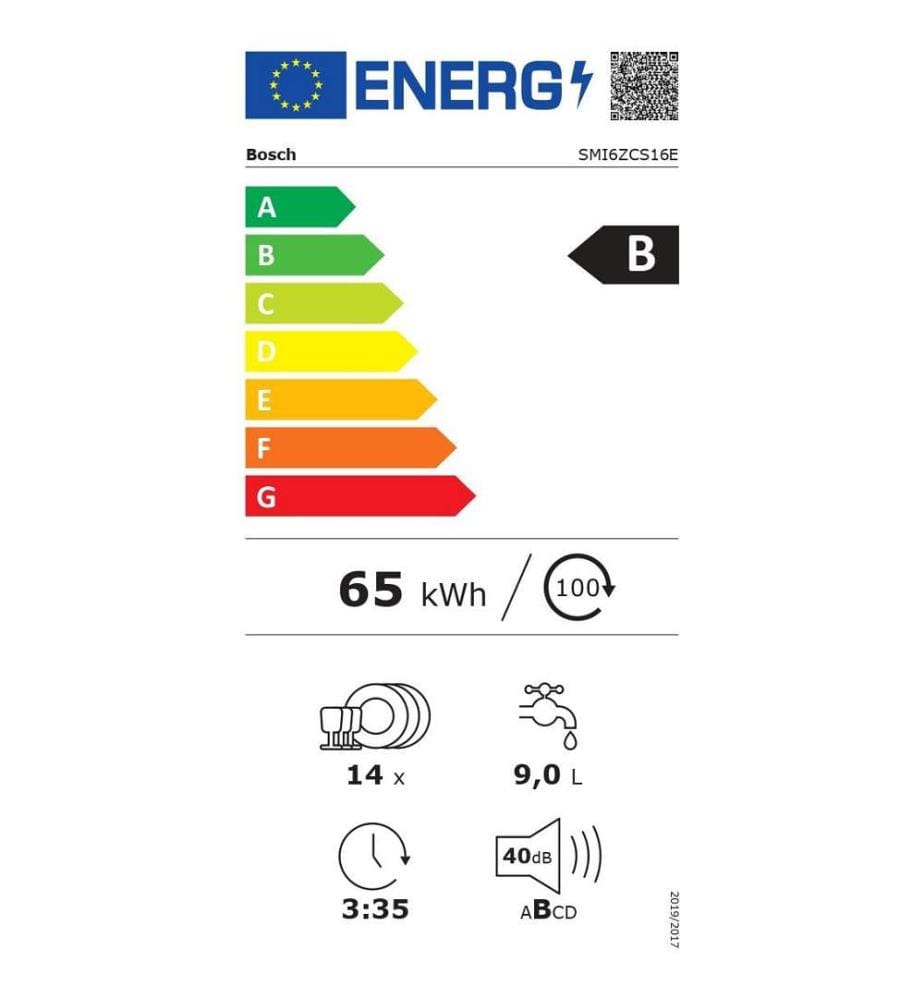 BOSCH - Lave-vaisselle encastrable SMI6ZCS16E