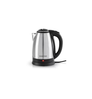 GOURMETMAXX - Bouilloire 1.8 l, Noir/Argenté
