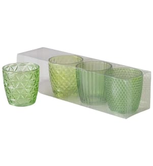 BOLTZE - Photophore Marilu Set de 4 pièces, vert